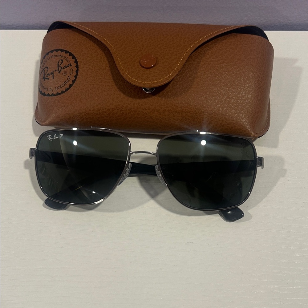 Ray-Ban Black and Silver Sunglasses